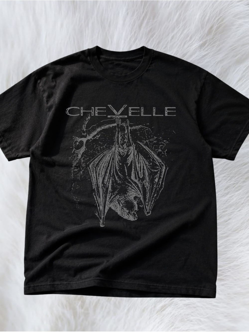 Gildan Black Chevele Graphic Tee